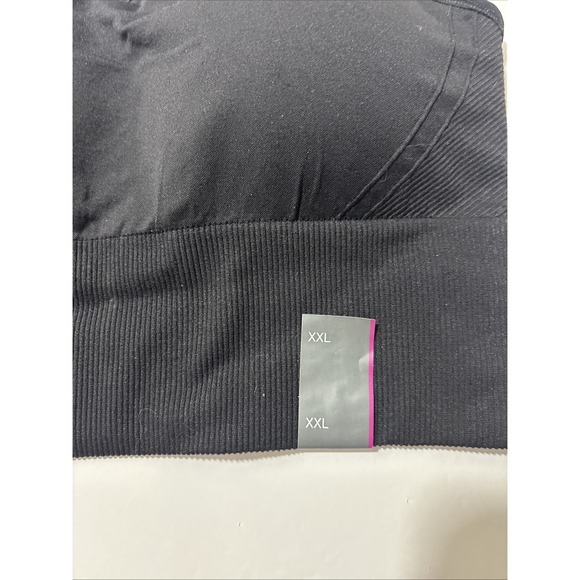 All Motion Women Seamless Medium Support Sports Bra Black Plus XXL 214-05-5376 - Picture 3 of 10